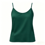 Sleeveless Spaghetti Strap Satin Cami Top