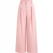High Waist Tailored Wide Leg Suit Pants