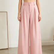 High Waist Tailored Wide Leg Suit Pants - Image 2