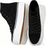 High Top Platform Canvas Sneakers