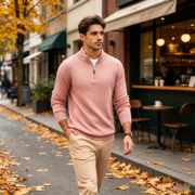 Lightweight Knit Quarter-Zip Pullover - Image 3